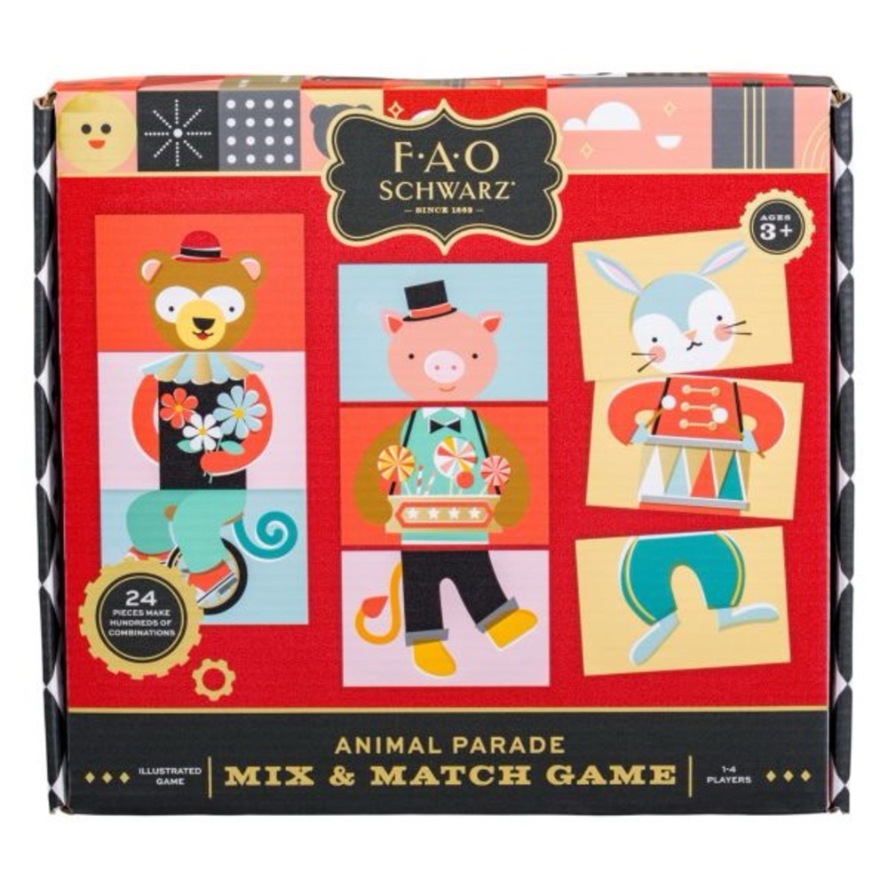 NWOT FAO Schwarz Animal Parade Mix & Match Game